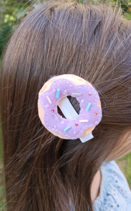 Κλιπ μαλλιών Ζαχαρωτό Donuts Κλιπ μαλλιών Ζαχαρωτό Donuts