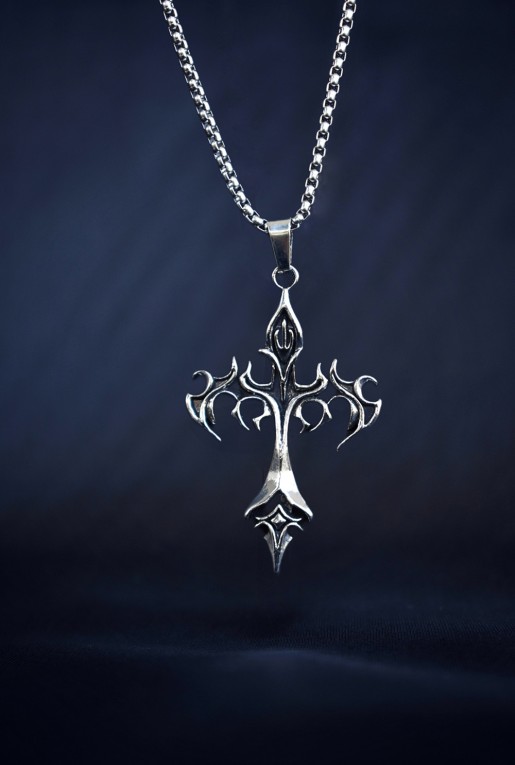 Ανδρικό Κολιέ Flame Cross Ανδρικό Κολιέ Flame Cross
