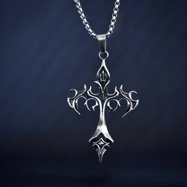 Ανδρικό Κολιέ Flame Cross