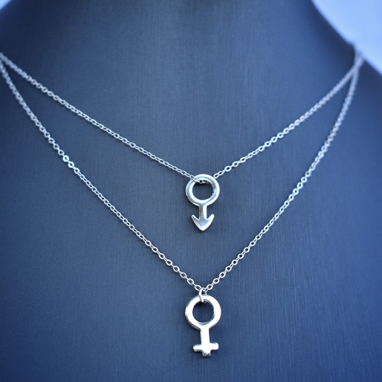 Κολιέ για Ζευγάρια Ανδρικό Γυναικείο Σύμβολο
