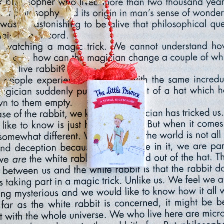 Κολιέ βιβλίο Little Prince Visual Dictionary Κολιέ βιβλίο Little Prince Visual Dictionary