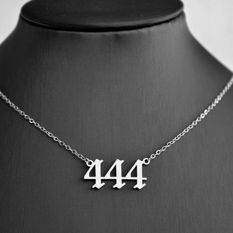Ατσάλινο Κολιέ Angel Number 444 Ατσάλινο Κολιέ Angel Number 444