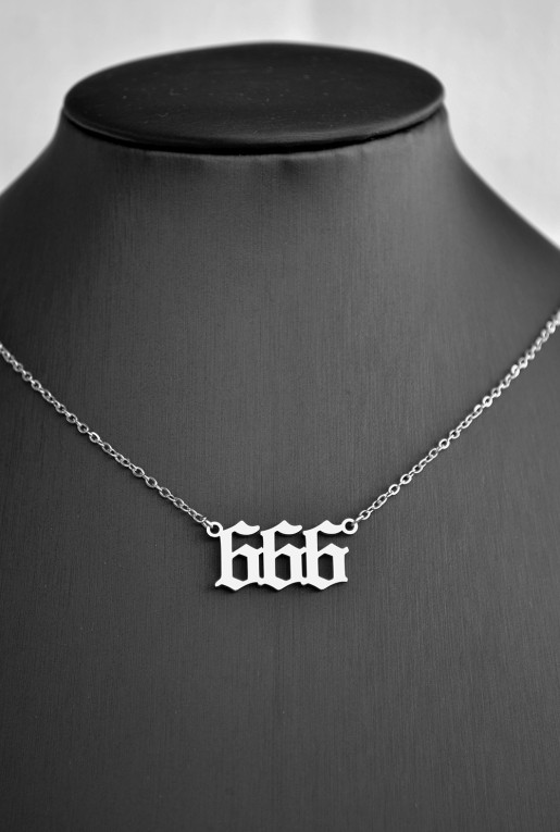Ατσάλινο Κολιέ Angel Number 666 Ατσάλινο Κολιέ Angel Number 666