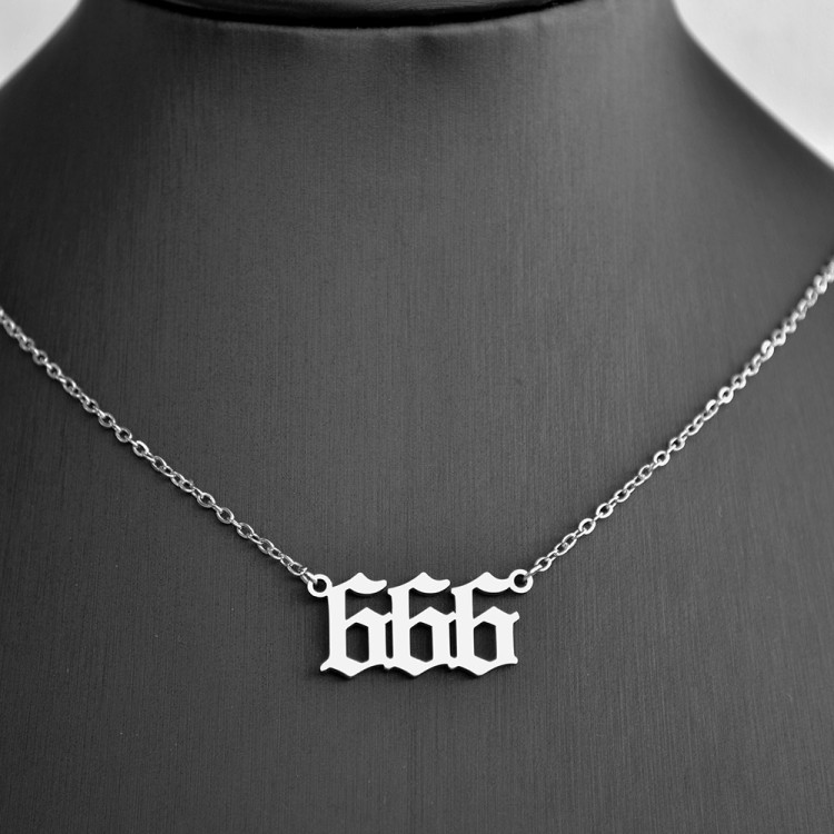 Ατσάλινο Κολιέ Angel Number 666 Ατσάλινο Κολιέ Angel Number 666