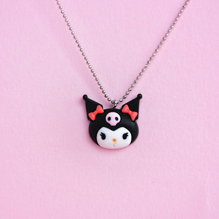 Κολιέ Kuromi Κεφάλι Κολιέ Kuromi Κεφάλι