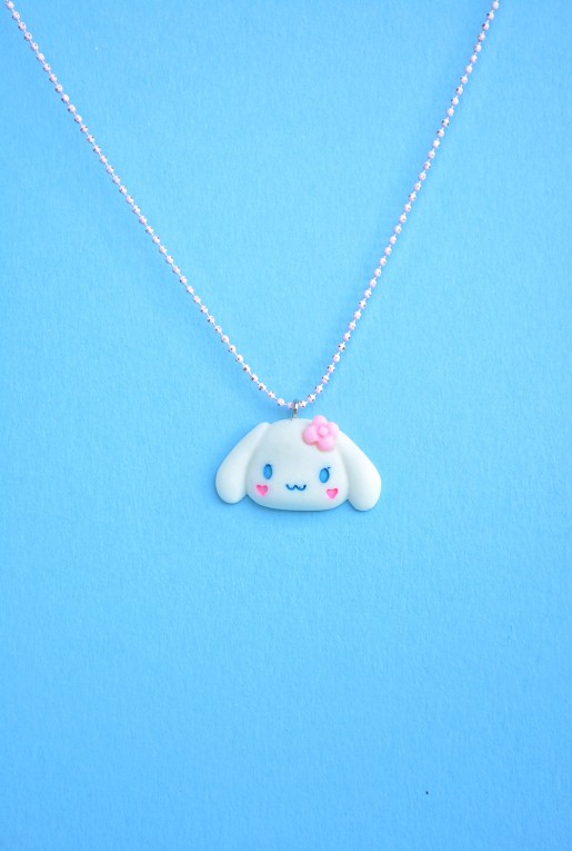 Κολιέ Λαγουδάκι με Λουλούδι