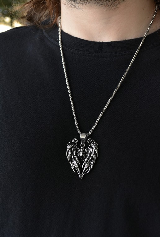 Κολιέ Σκελετός με Φτερά