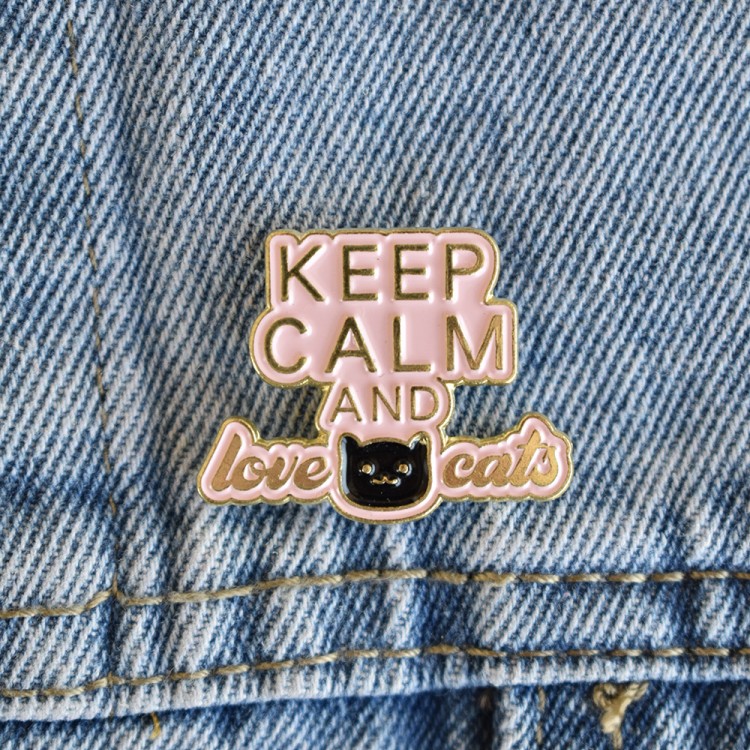 Καρφίτσα με Γάτα Love Cats