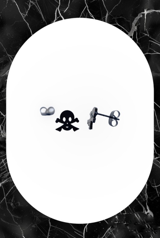 Punk Gothic Pirate Skull Σκουλαρίκια για Άνδρες Punk Gothic Pirate Skull Σκουλαρίκια για Άνδρες