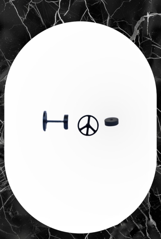 Peace Καρφωτά Σκουλαρίκια Peace Καρφωτά Σκουλαρίκια