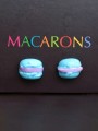 Macaron Καρφωτά Σκουλαρίκια Τυρκουάζ Macaron Καρφωτά Σκουλαρίκια Τυρκουάζ