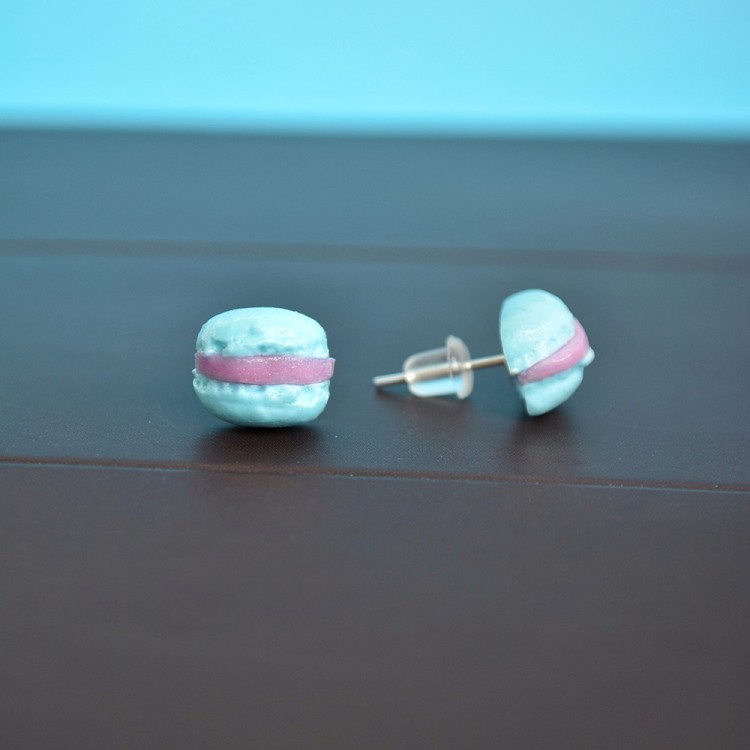 Macaron Καρφωτά Σκουλαρίκια Τυρκουάζ Macaron Καρφωτά Σκουλαρίκια Τυρκουάζ