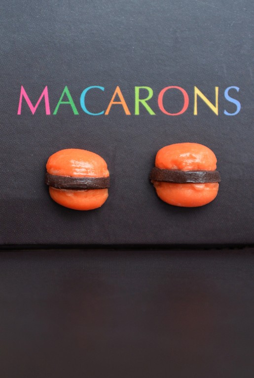 Macaron Καρφωτά Σκουλαρίκια Πορτοκαλί Macaron Καρφωτά Σκουλαρίκια Πορτοκαλί