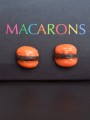 Macaron Καρφωτά Σκουλαρίκια Πορτοκαλί Macaron Καρφωτά Σκουλαρίκια Πορτοκαλί