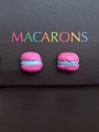 Macaron Καρφωτά Σκουλαρίκια Ροζ Macaron Καρφωτά Σκουλαρίκια Ροζ