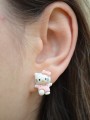 Σκουλαρίκια Καρφωτά Hello Kitty με Ροζ Φόρεμα Σκουλαρίκια Καρφωτά Hello Kitty με Ροζ Φόρεμα
