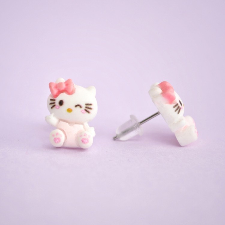 Σκουλαρίκια Καρφωτά Hello Kitty Σκουλαρίκια Καρφωτά Hello Kitty