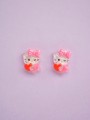 Σκουλαρίκια Καρφωτά Hello Kitty με Καρδιά Σκουλαρίκια Καρφωτά Hello Kitty με Καρδιά