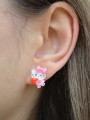 Σκουλαρίκια Καρφωτά Hello Kitty με Καρδιά Σκουλαρίκια Καρφωτά Hello Kitty με Καρδιά