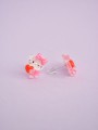 Σκουλαρίκια Καρφωτά Hello Kitty με Καρδιά Σκουλαρίκια Καρφωτά Hello Kitty με Καρδιά