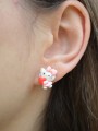Παιδικά Σκουλαρίκια Καρφωτά Hello Kitty με Καρδιά Παιδικά Σκουλαρίκια Καρφωτά Hello Kitty με Καρδιά