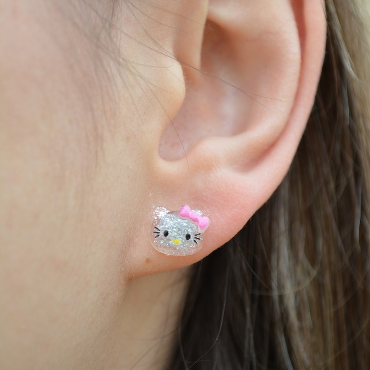 Σκουλαρίκια Καρφωτά Hello Kitty Κεφάλι Σκουλαρίκια Καρφωτά Hello Kitty Κεφάλι