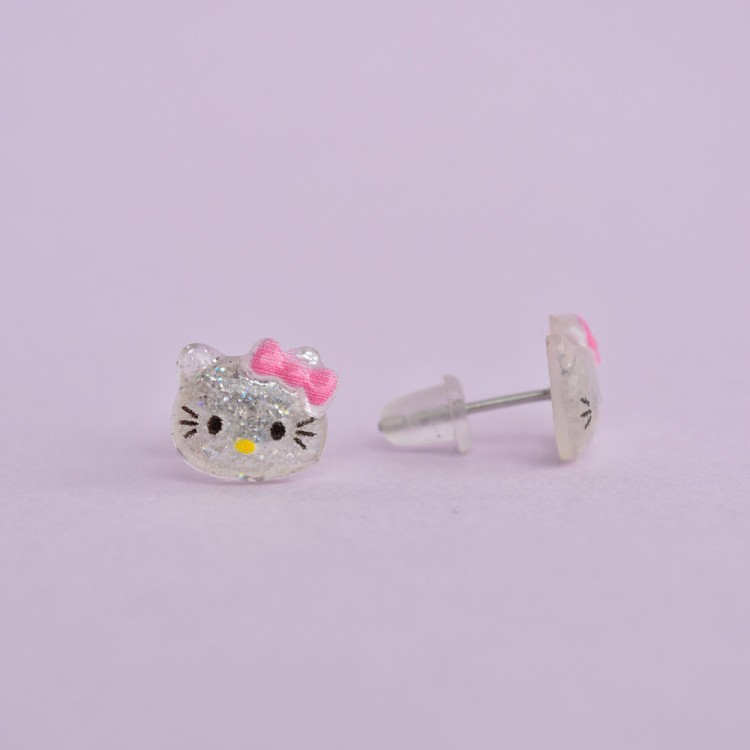 Σκουλαρίκια Καρφωτά Hello Kitty Κεφάλι Σκουλαρίκια Καρφωτά Hello Kitty Κεφάλι