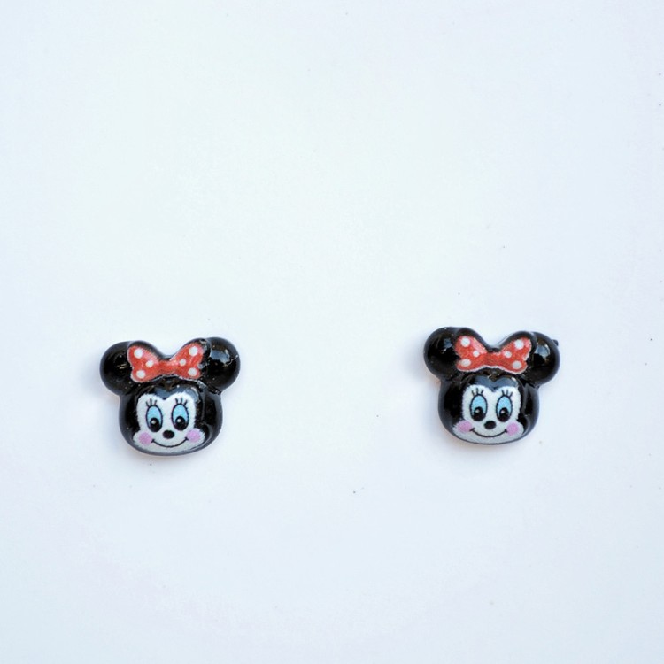 Σκουλαρίκια Καρφωτά Minnie Mouse