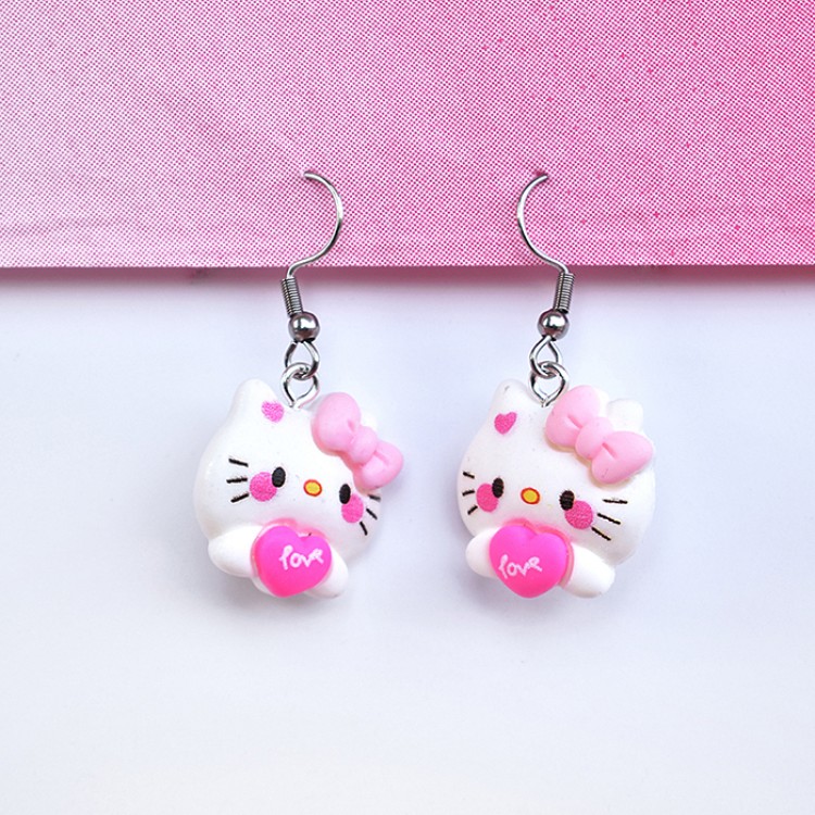 Σκουλαρίκια Κρεμαστά Hello Kitty Σκουλαρίκια Κρεμαστά Hello Kitty