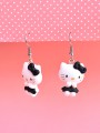 Σκουλαρίκια Κρεμαστά Hello Kitty με Μαύρο Φόρεμα Σκουλαρίκια Κρεμαστά Hello Kitty με Μαύρο Φόρεμα