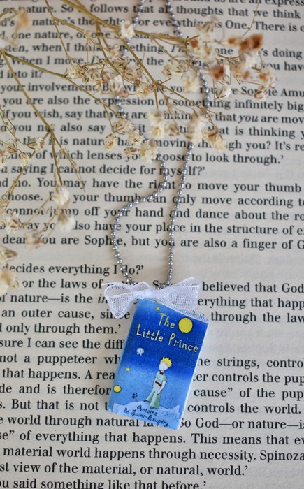 ΚΟΛΙΕ ΧΕΙΡΟΠΟΙΗΤΟ ΒΙΒΛΙΟ "Little Prince" ΜΠΛΕ ΕΞΩΦΥΛΛΟ ΚΟΛΙΕ ΧΕΙΡΟΠΟΙΗΤΟ ΒΙΒΛΙΟ "Little Prince" ΜΠΛΕ ΕΞΩΦΥΛΛΟ