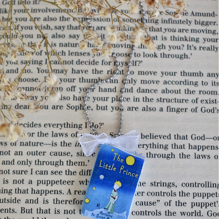 ΚΟΛΙΕ ΧΕΙΡΟΠΟΙΗΤΟ ΒΙΒΛΙΟ "Little Prince" ΜΠΛΕ ΕΞΩΦΥΛΛΟ ΚΟΛΙΕ ΧΕΙΡΟΠΟΙΗΤΟ ΒΙΒΛΙΟ "Little Prince" ΜΠΛΕ ΕΞΩΦΥΛΛΟ